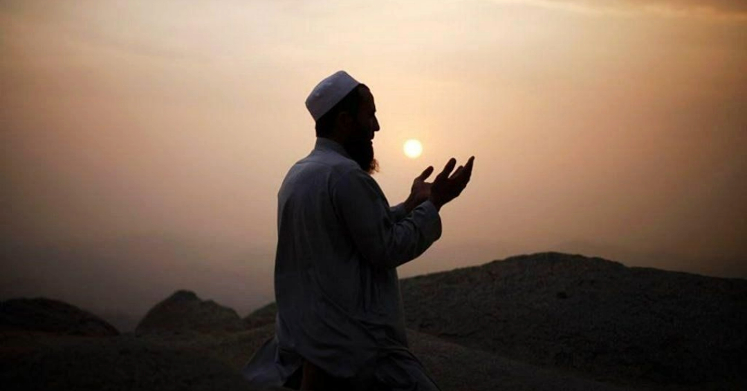 Muslims praying